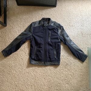 NEW Lucky Brand Clean Leather Bonneville Jacket Small